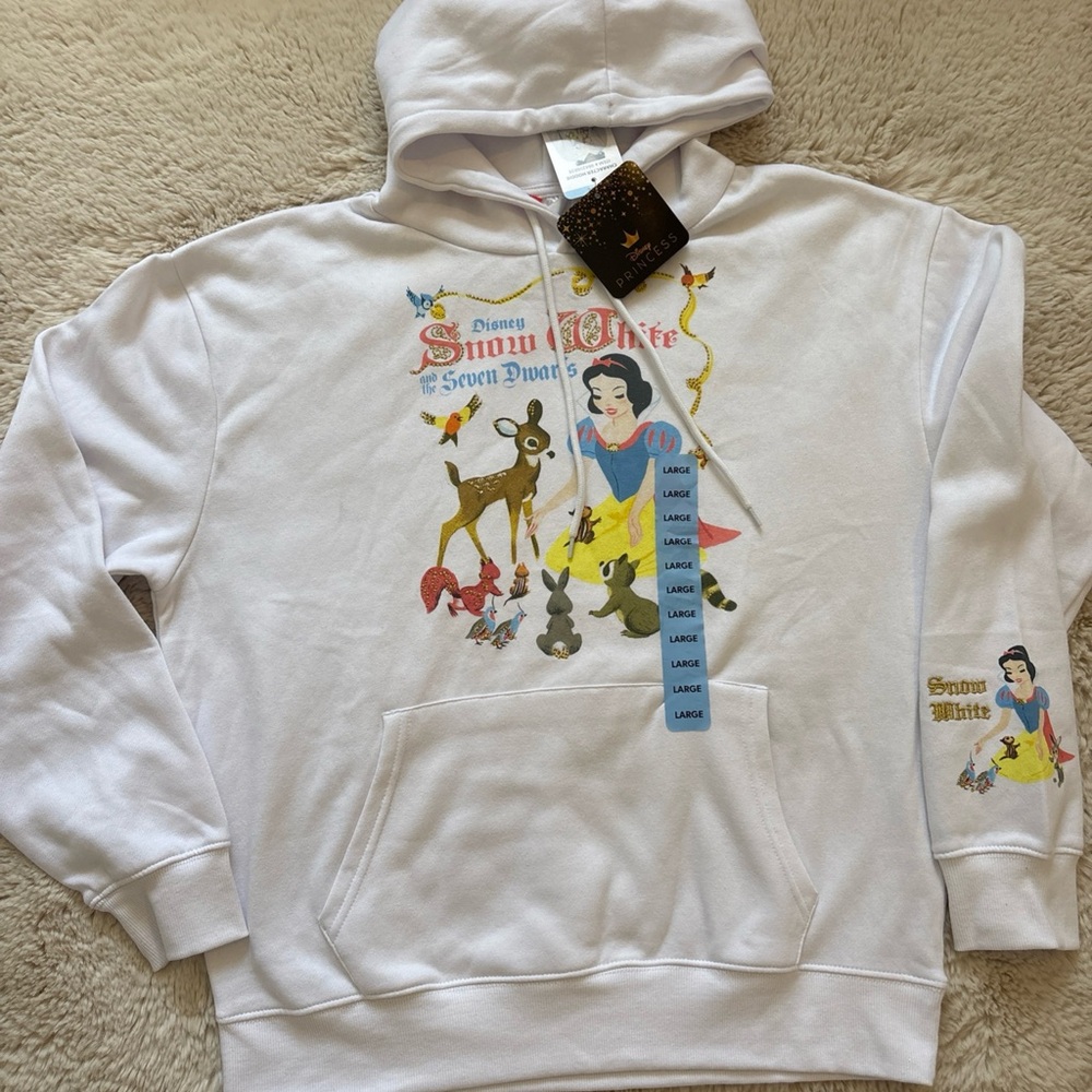 Vintage Disney Snow White Large Hoodie